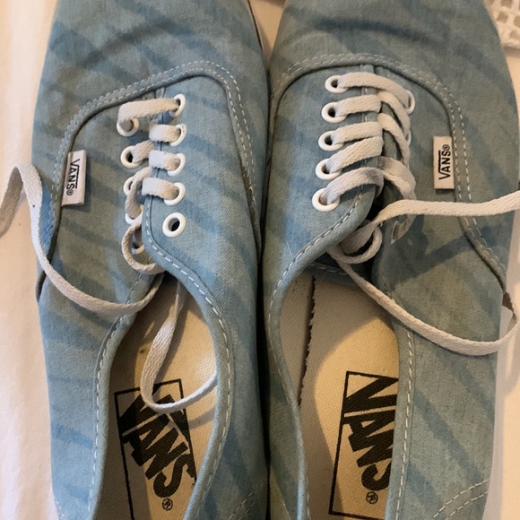 Denim tiger print Vans sneakers size 8 - Picture 6 of 6